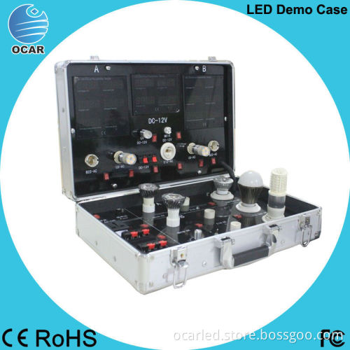 China supplier OCAR led light demo case slim shadow box for lights showing